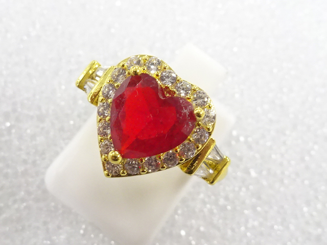 JAPANESE KIMONO / ANTIQUE COLORED STONE RING (SIZE 11)